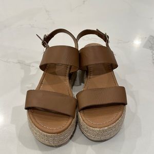 Steve Madden catia leather platform sandal size 7.5
